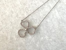 Diamantkette Kette aus Platin mit Diamanten 0.2ct (Karat)